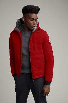 Chamarras Canada Goose Hombre México - Lodge Chaqueta De Plumas Rojos Oscuro NG3579214